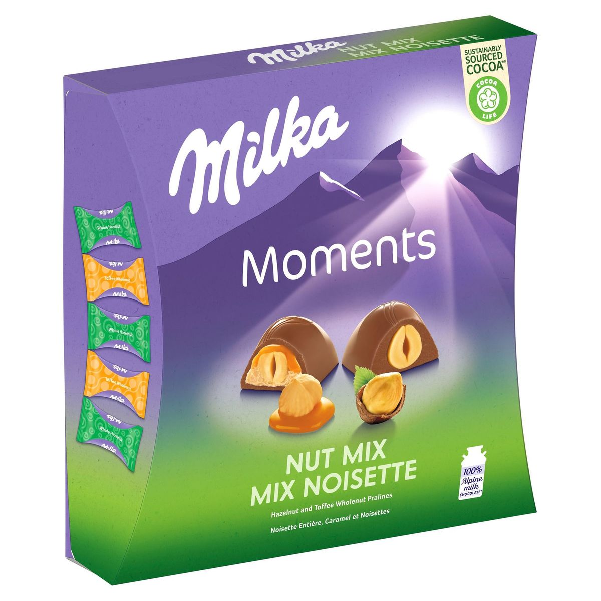 Milka Moments Assortiment Pralines Chocolat Au Lait & Noisettes 169 g