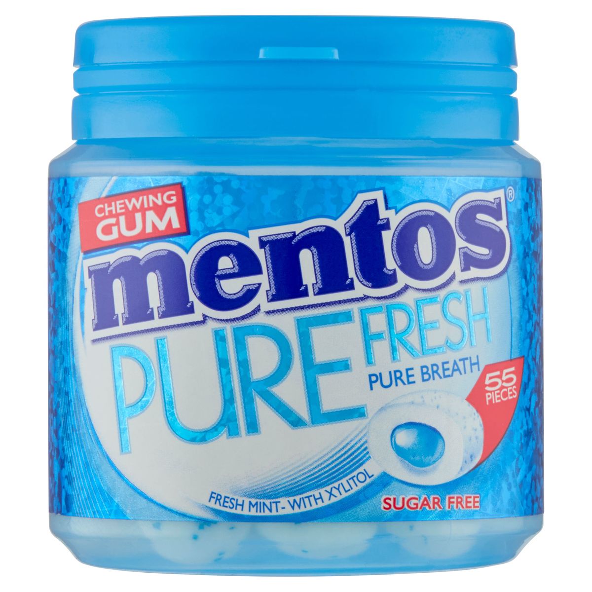 Mentos Gum Pure Fresh Fresh Mint 55 Pièces