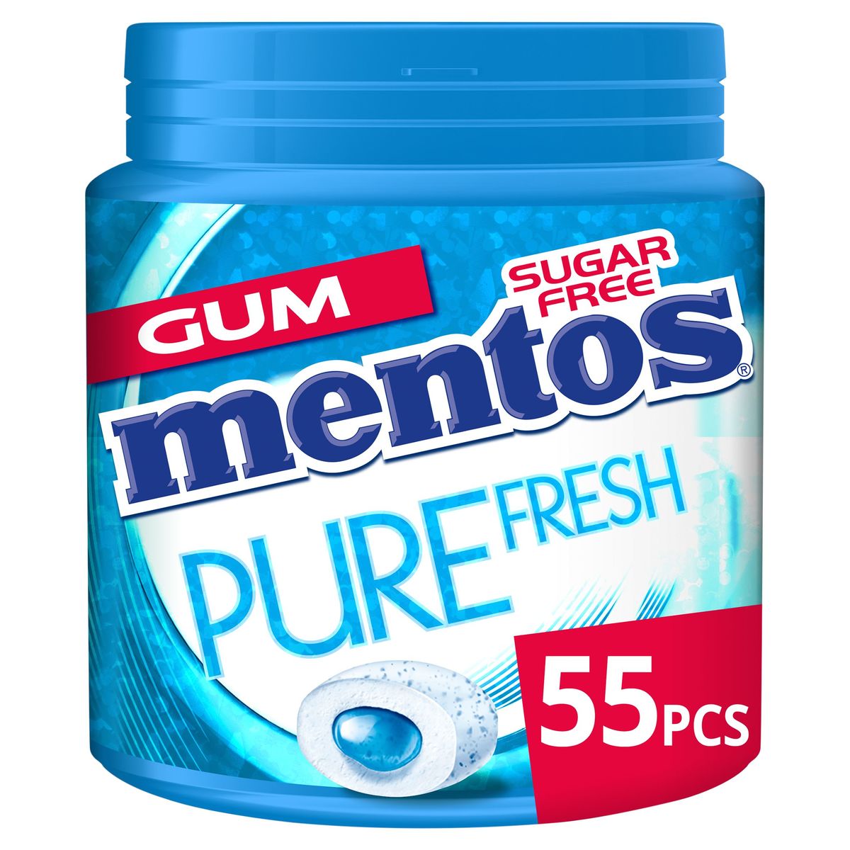Mentos Gum Pure Fresh Fresh Mint 55 Pièces