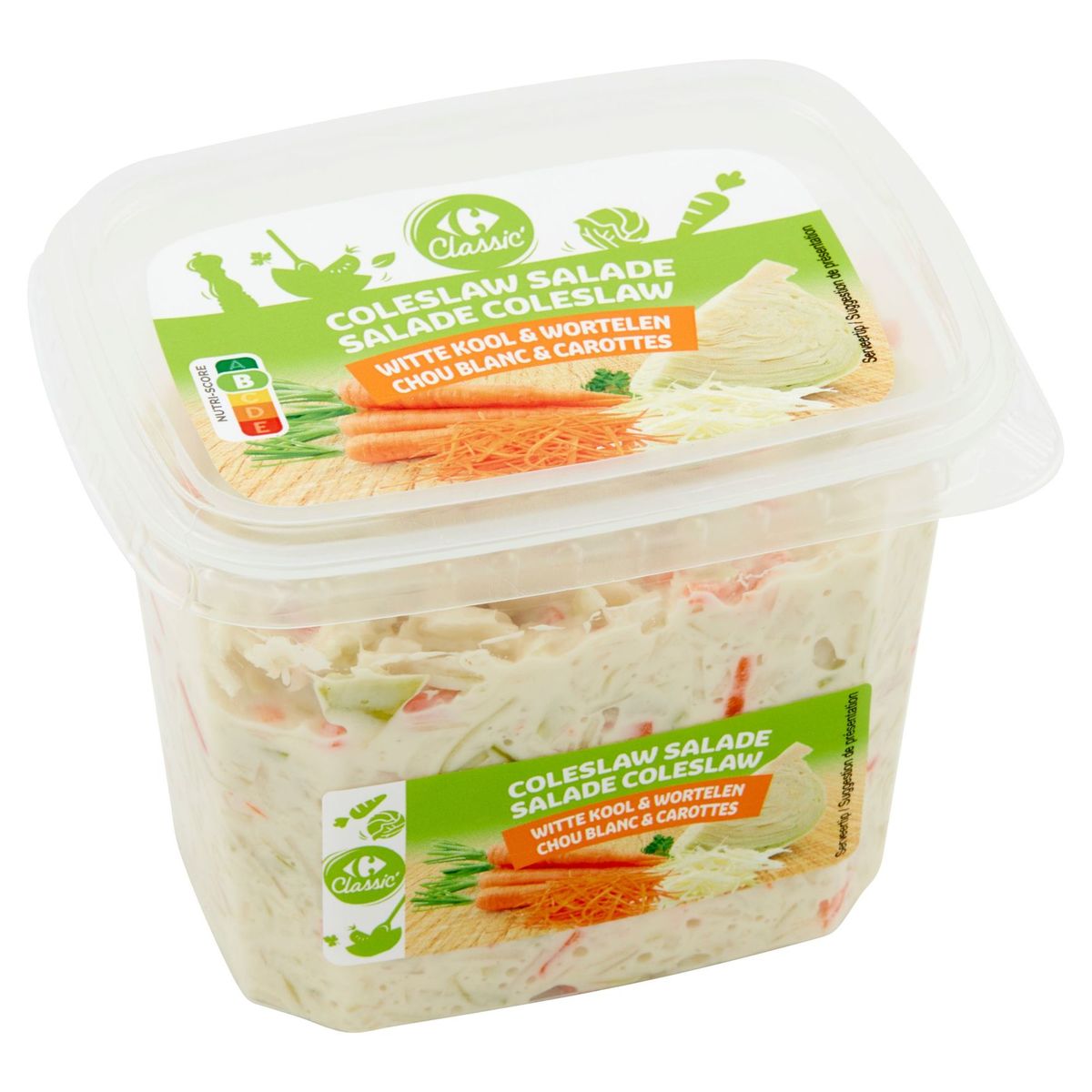 Carrefour Classic' Coleslaw Salade Witte Kool & Wortelen 350 g