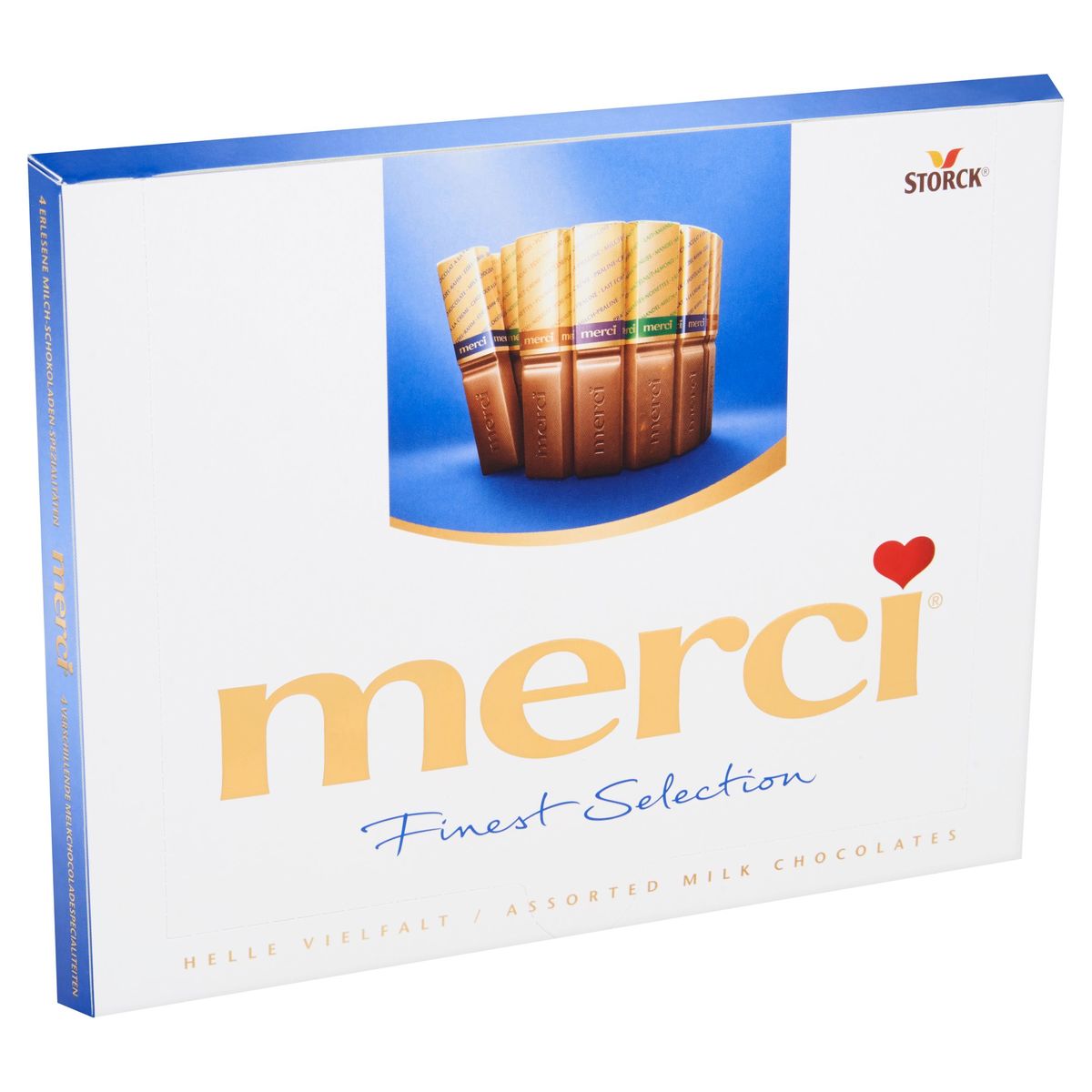 Finest Selection chocolats européens, au lait, 200 g – Merci : Boite