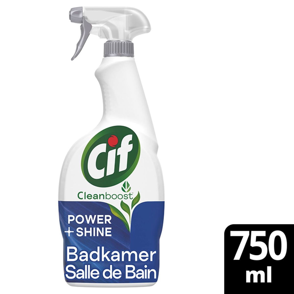 Cif Power & Shine Produit d'entretien spray Salle de Bain 750 ml