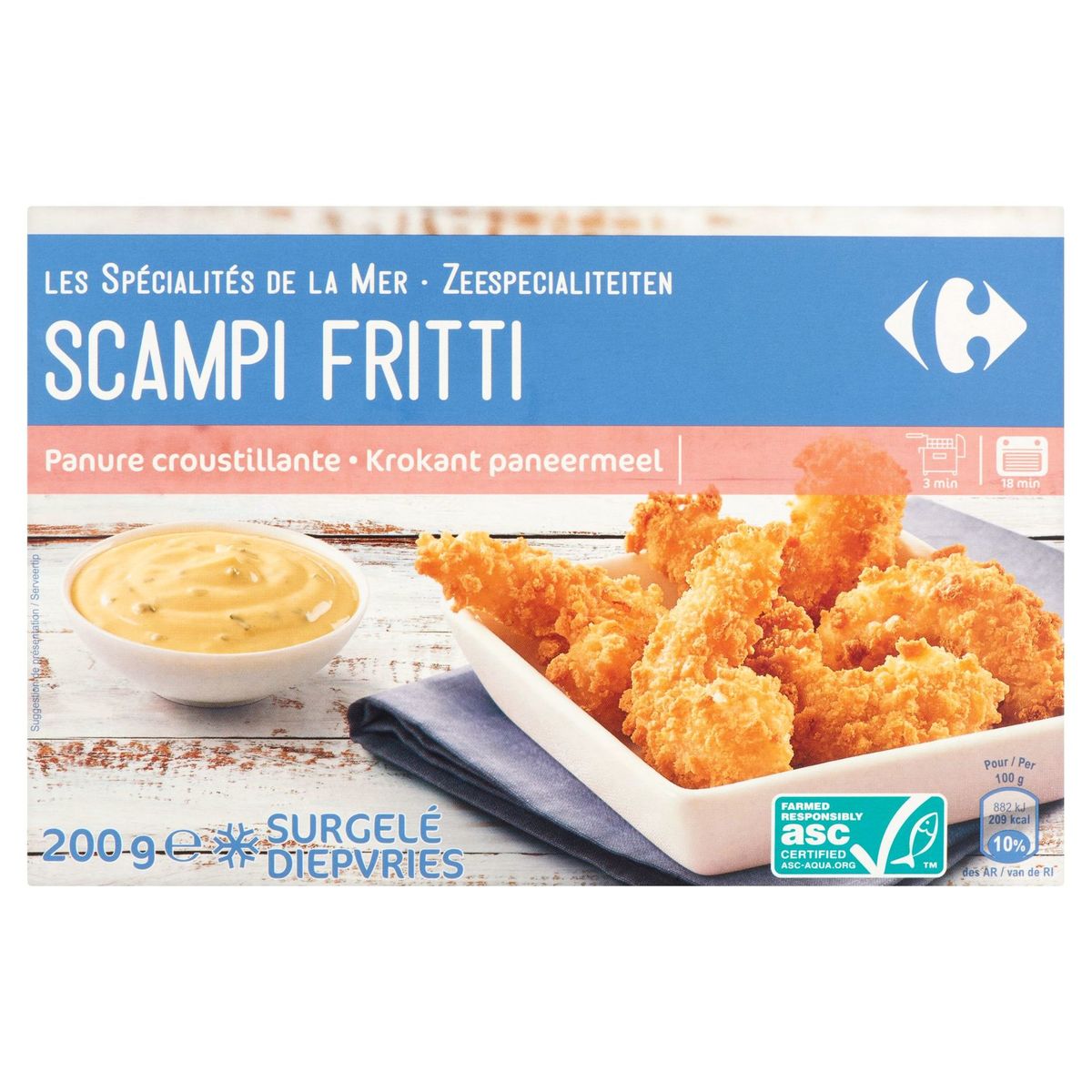 Carrefour Scampi Fritti 200 g