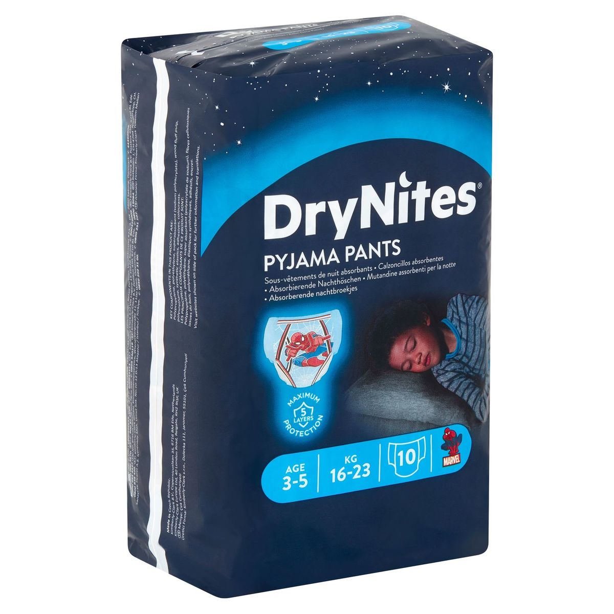 DryNites Pyjama Pants Boy 3-5 Ans 16-23 kg 10 Pièces