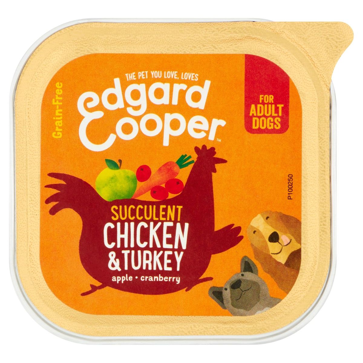 Edgard & Cooper Succulent Chicken & Turkey Apple Cranberry 100 g