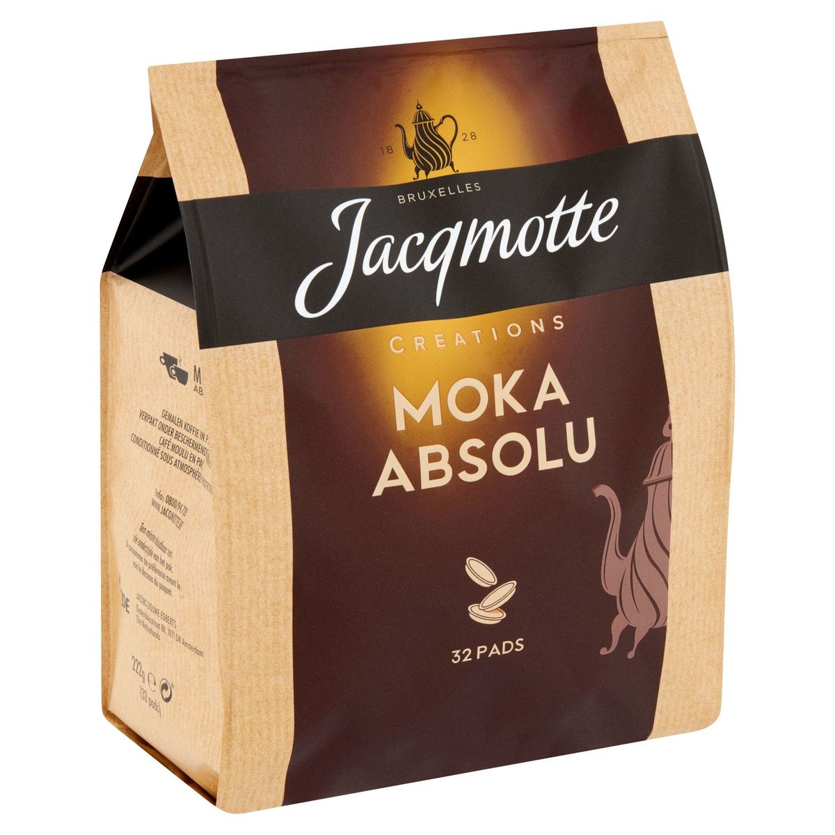 JACQMOTTE Koffie Pads Moka Absolu 32 stuks