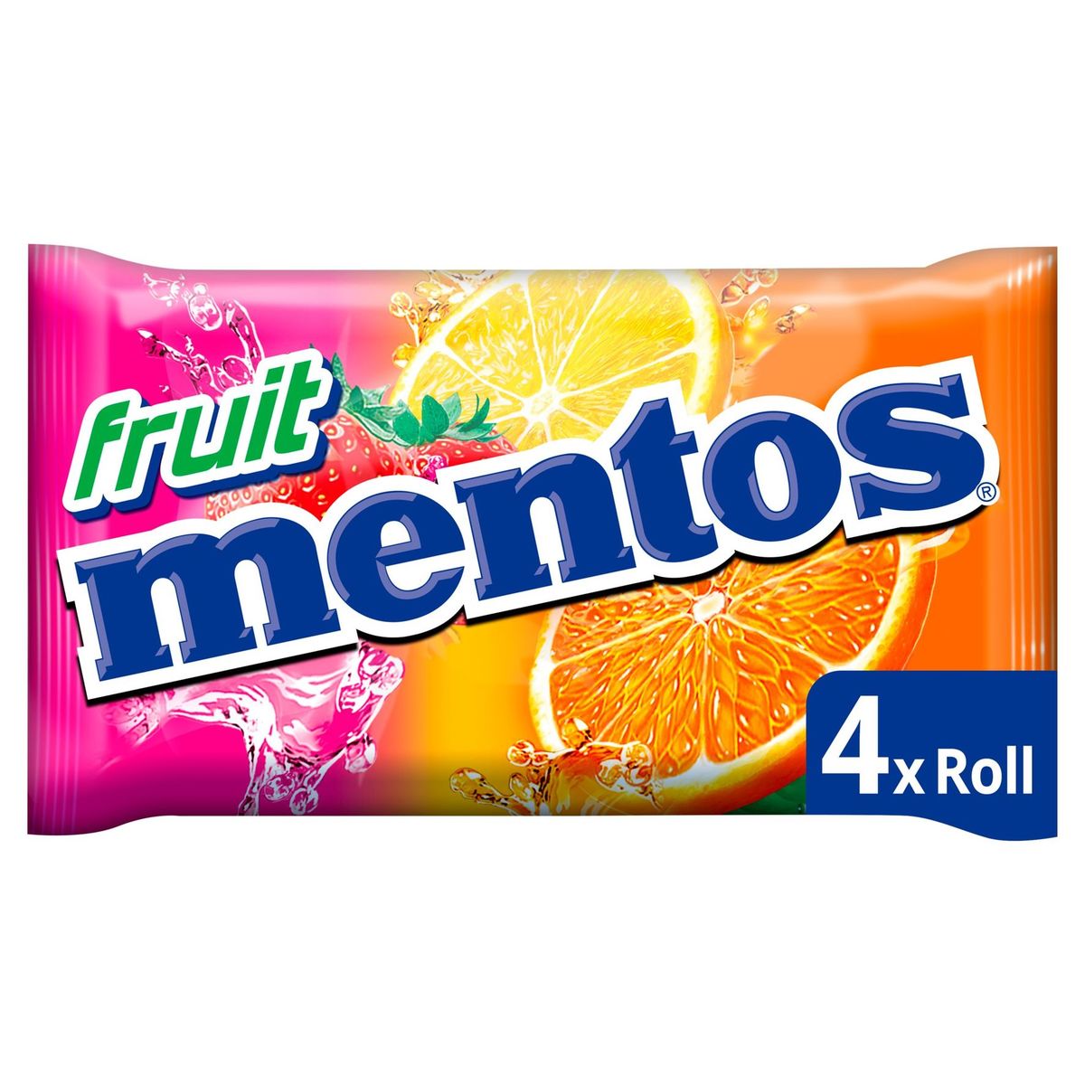 Mentos Chewy Dragees Fruit Rollen 4 x 37.5 g