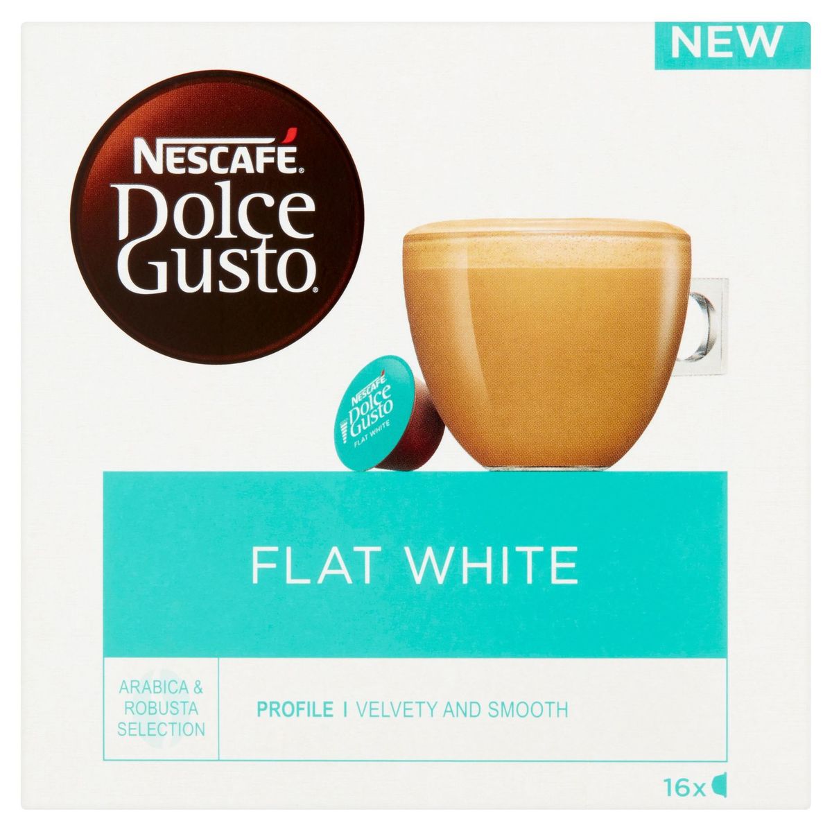 NESCAFÉ® Dolce Gusto® Flat White Koffie 16 Capsules per Doos