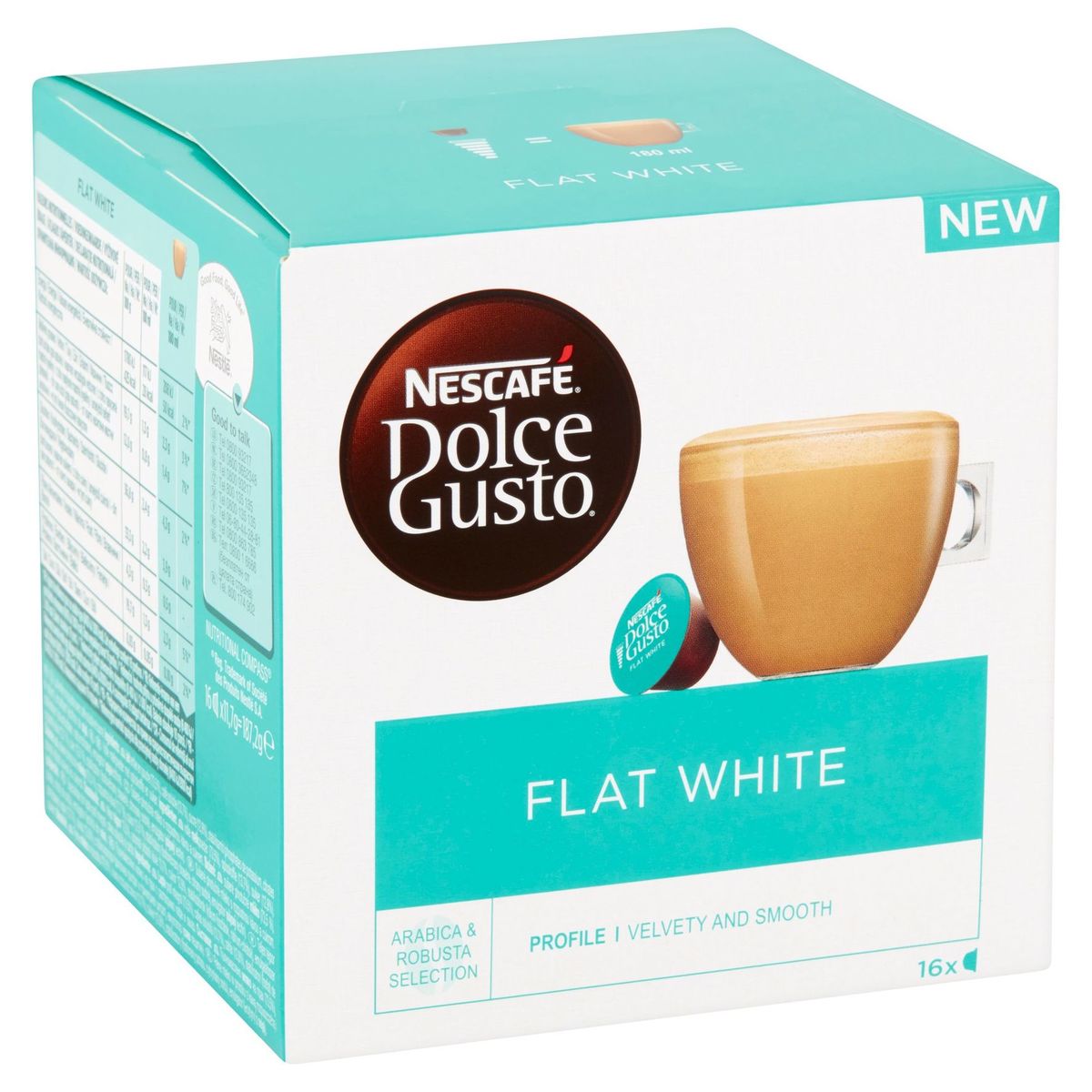 NESCAFÉ® Dolce Gusto® Flat White Café 16 Capsules par Boîte
