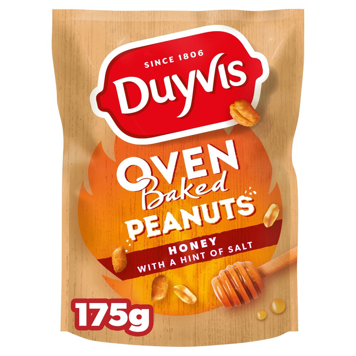 Duyvis Oven Baked Honing Pinda Nootjes 175 gr