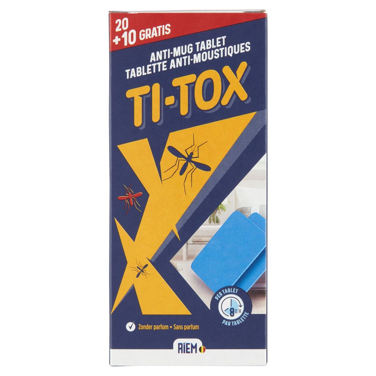 Riem Ti-Tox Tablette Anti-Moustiques - Recharge 20+10 Gratis
