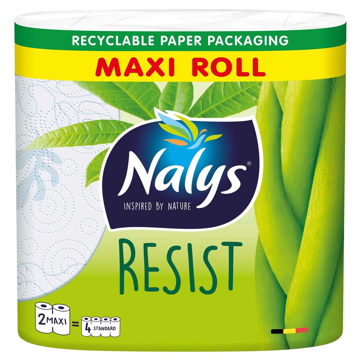 Nalys Resist Essuie-tout 2 Maxi Rouleaux (2R=4R)