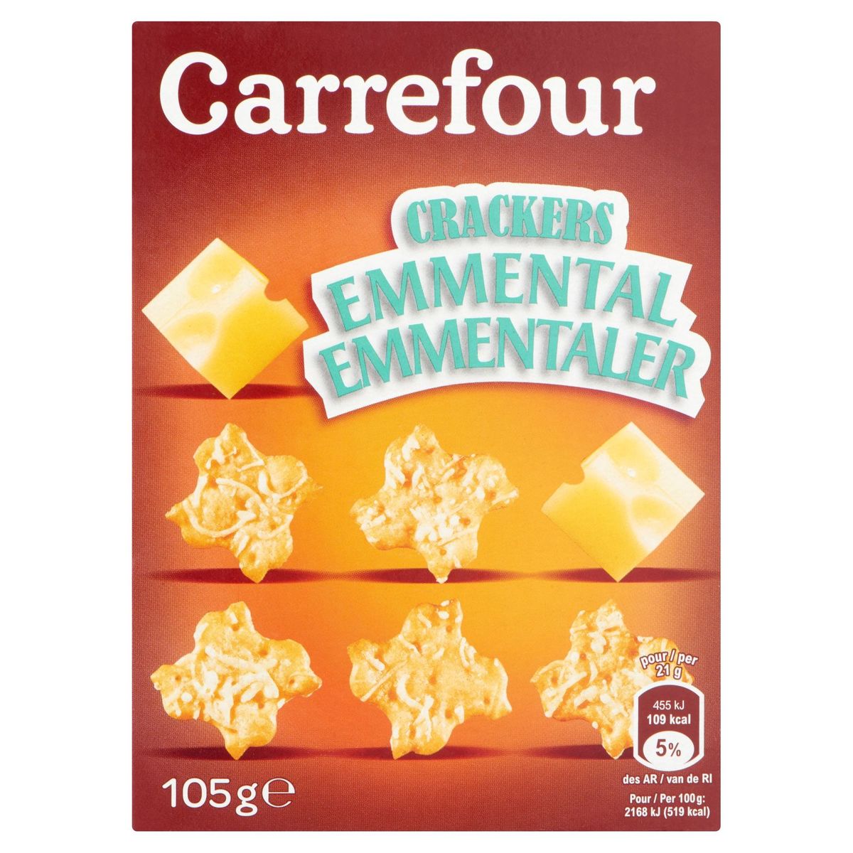 Carrefour Crackers Emmentaler 105 g