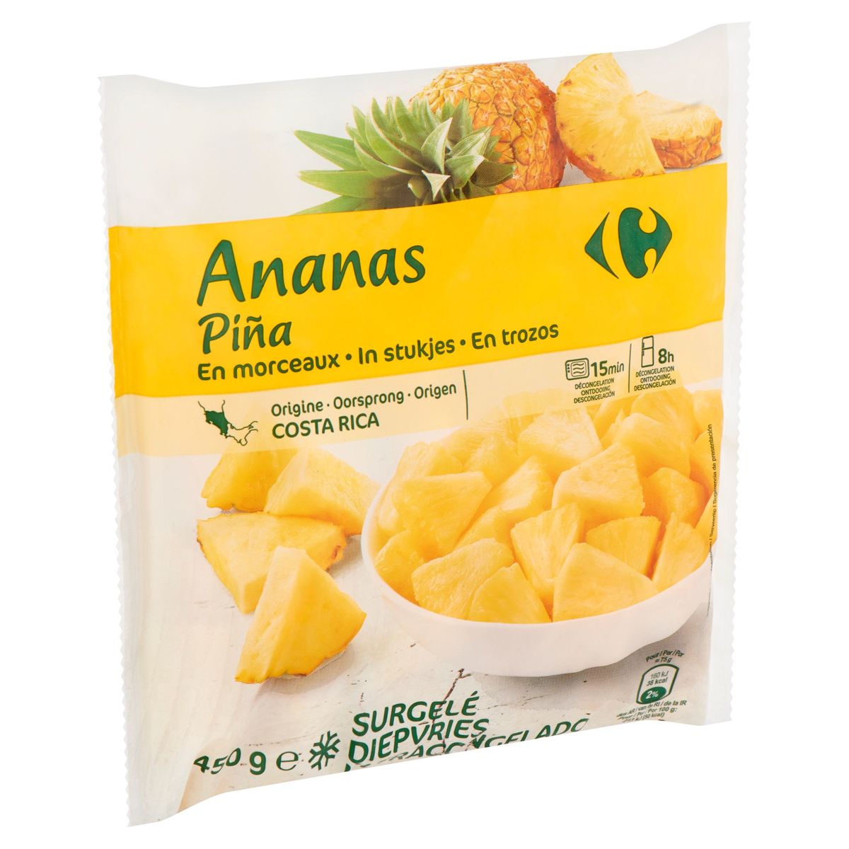 Carrefour Ananas in Stukjes 450 g
