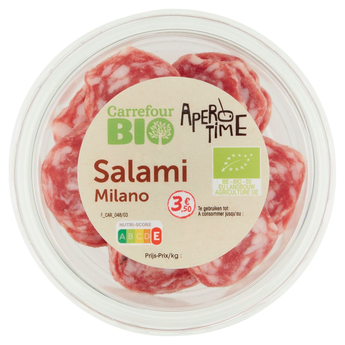 Carrefour Bio Apero Time Salami Milano 90 g