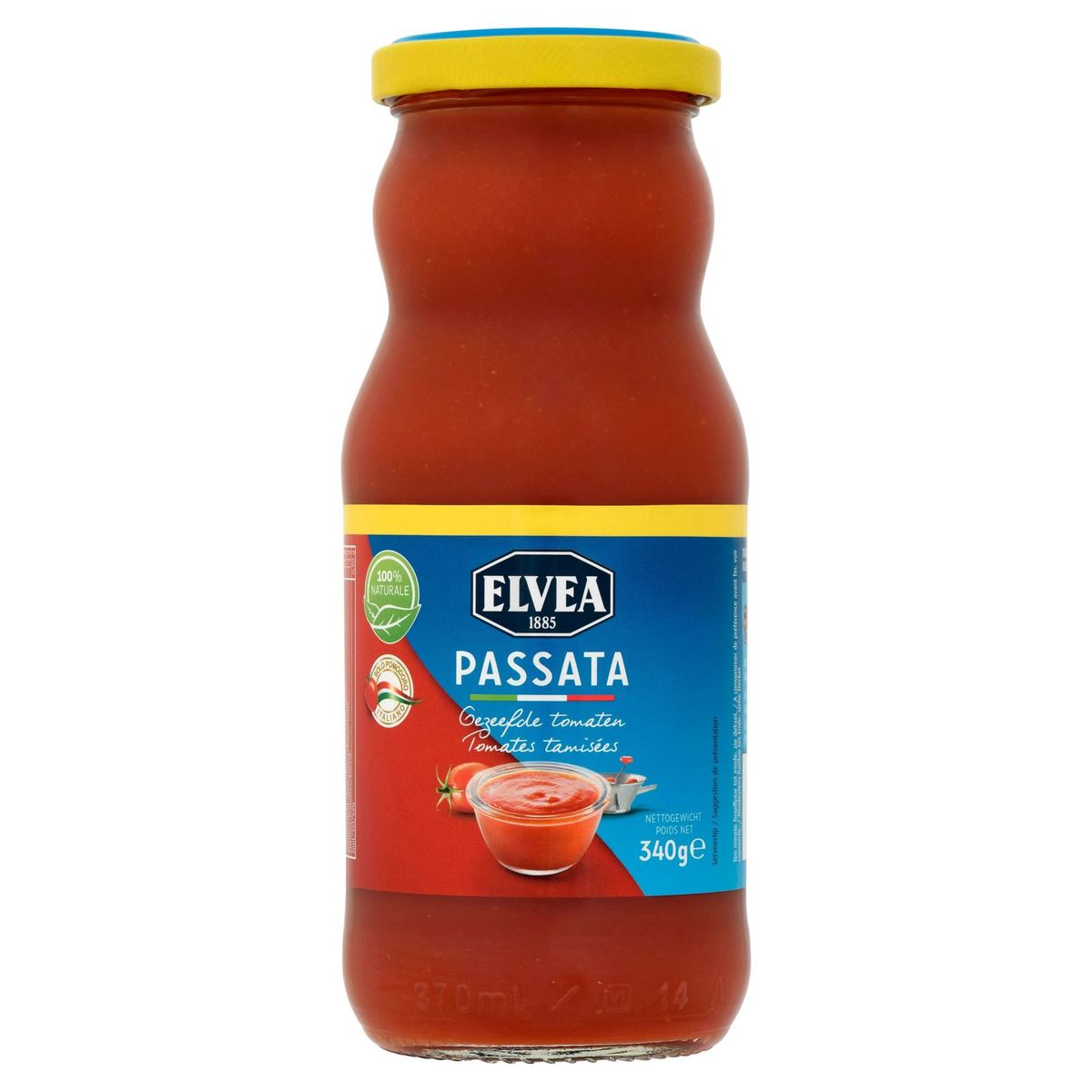 Elvea Passata Gezeefde Tomaten 340 g