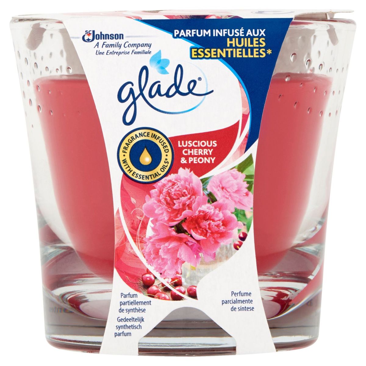 Glade®-Bougie-Luscious Cherry & Peony -129g