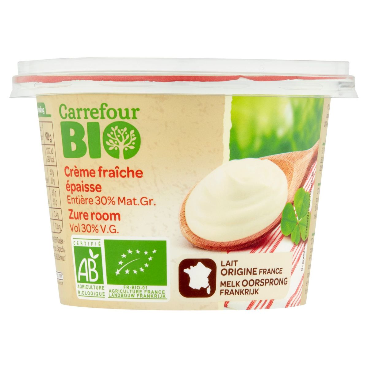 Carrefour Bio Crème Fraîche Épaisse 20 cl