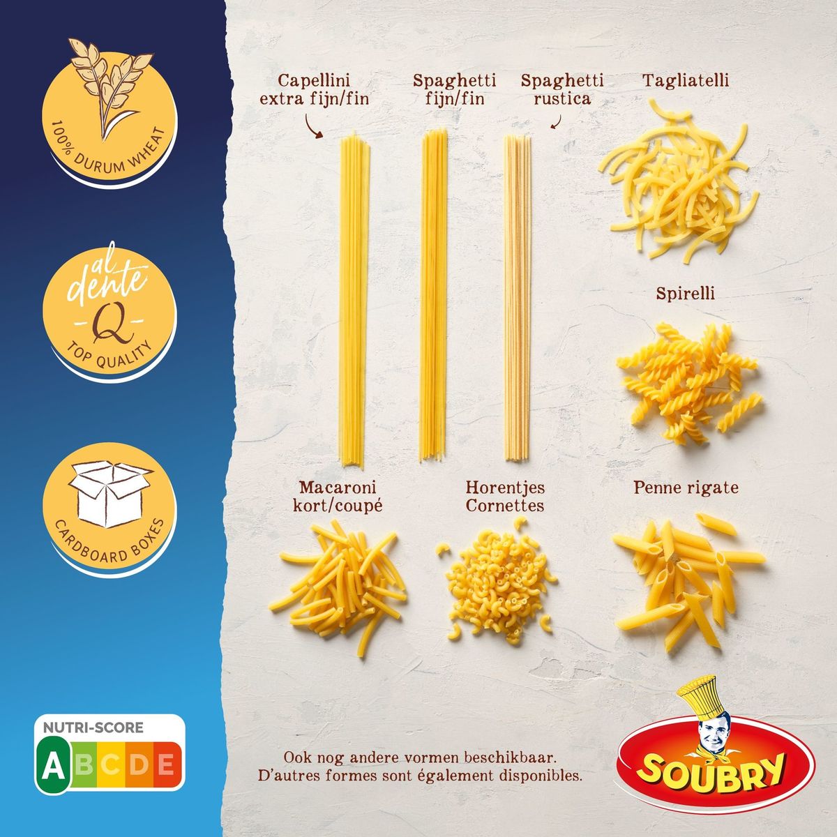 Soubry Pâtes Spaghetti Rustica 375g