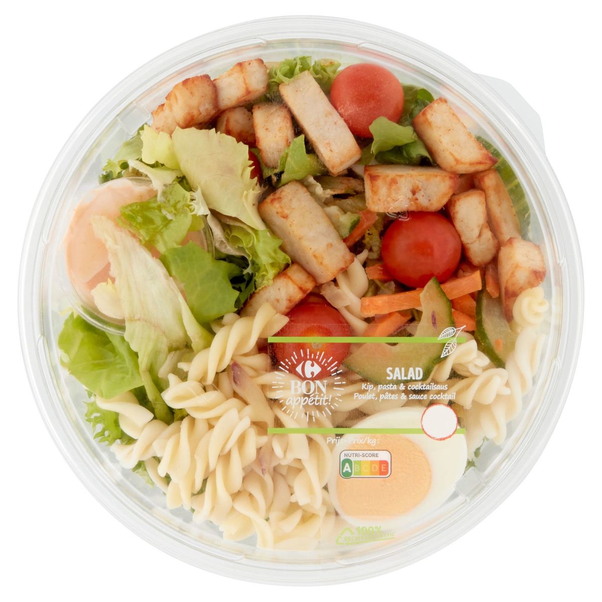 Carrefour Lunch Time Salad Poulet, Pâtes & Sauce Cocktail 280 g Carrefour Site