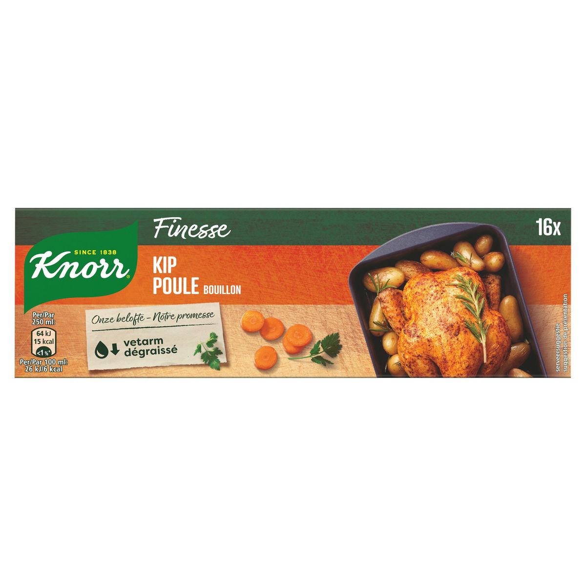 Knorr Finesse cubes de bouillon Poulet dégraissés 176 gr