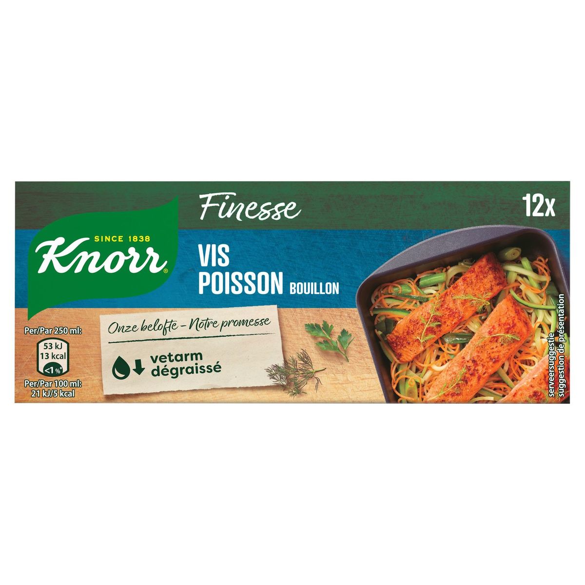 Knorr Finesse Bouillon Poisson 12 Cubes de Bouillons