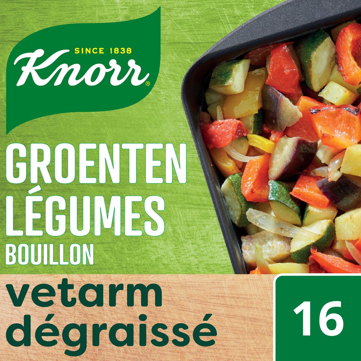 Knorr Finesse vetarme bouillonblokjes Groenten 160 g