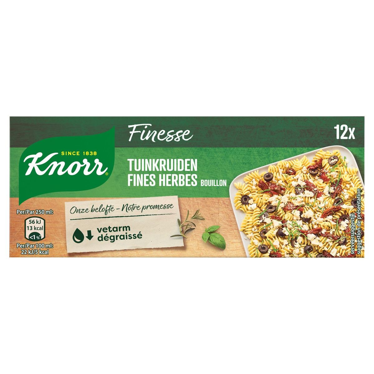 Knorr Finesse Bouillon Fines Herbes 12 Cubes de Bouillons
