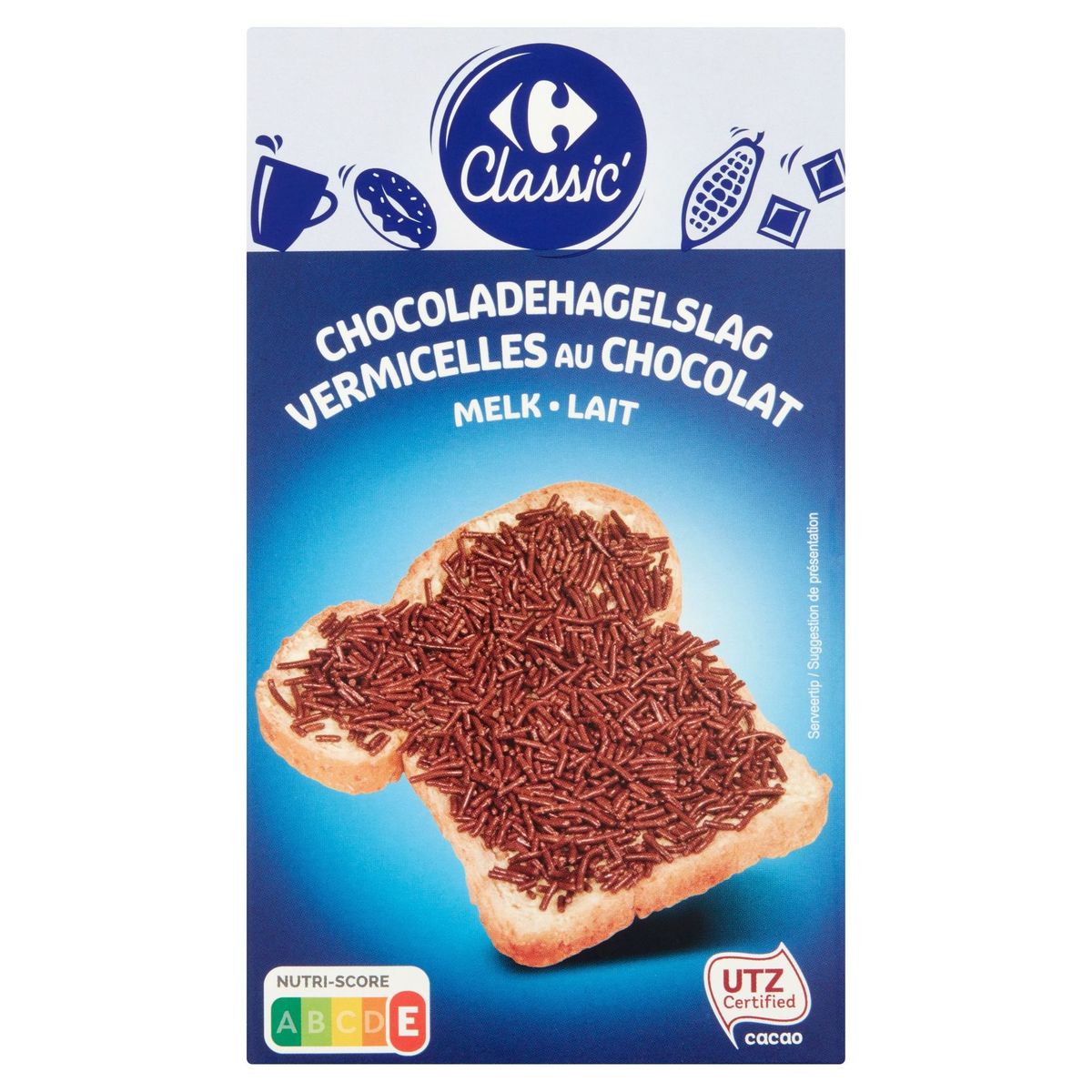 Carrefour Classic' Vermicelles au Chocolat Lait 400 g