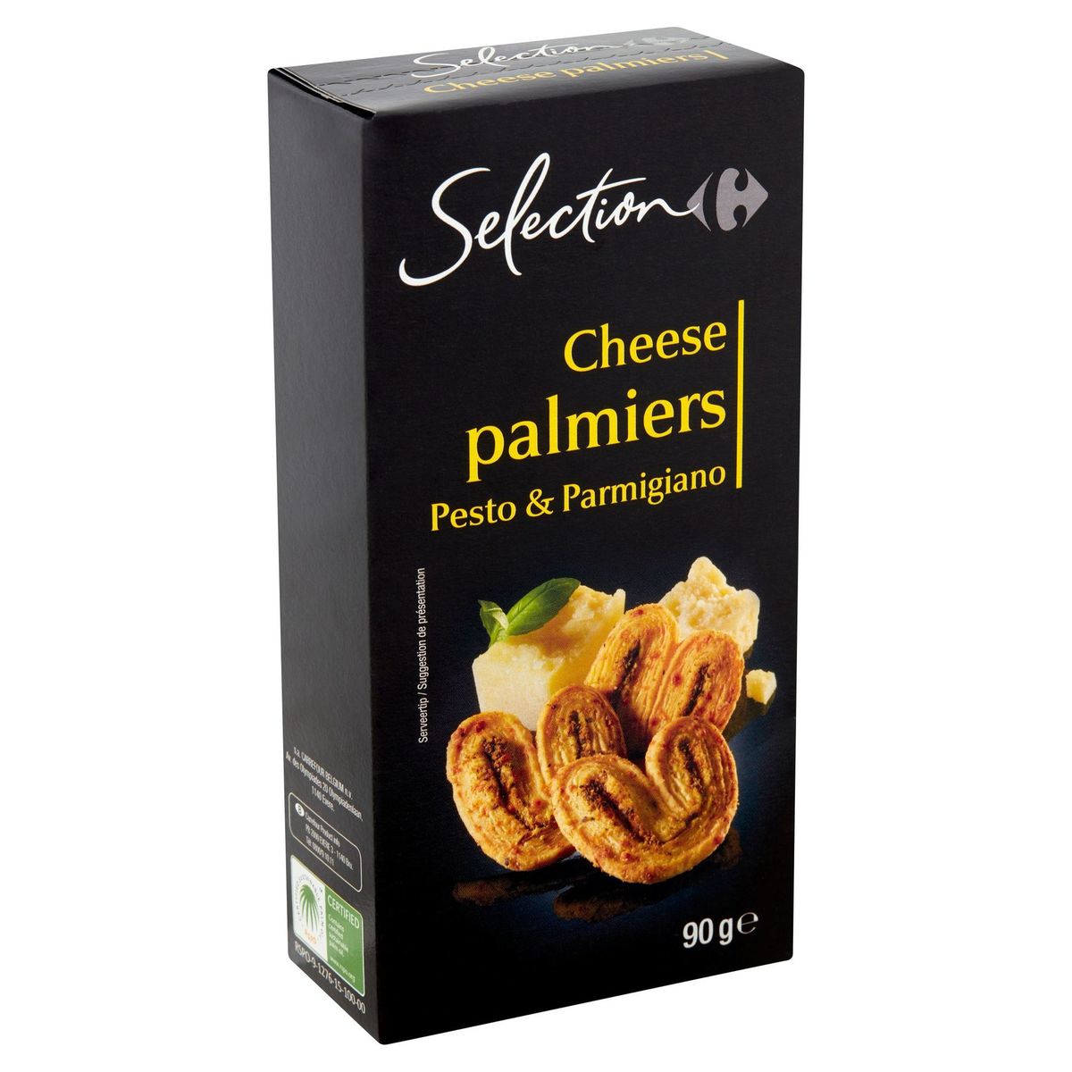 Carrefour Selection Cheese Palmiers Pesto & Parmigiano 90 g