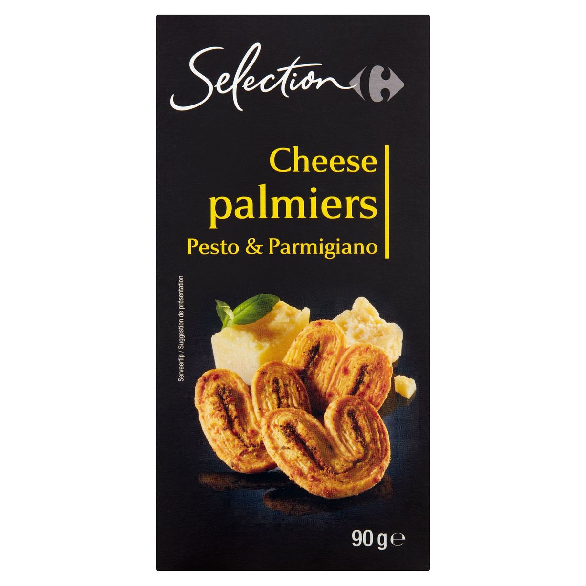 Carrefour Selection Cheese Palmiers Pesto & Parmigiano 90 g