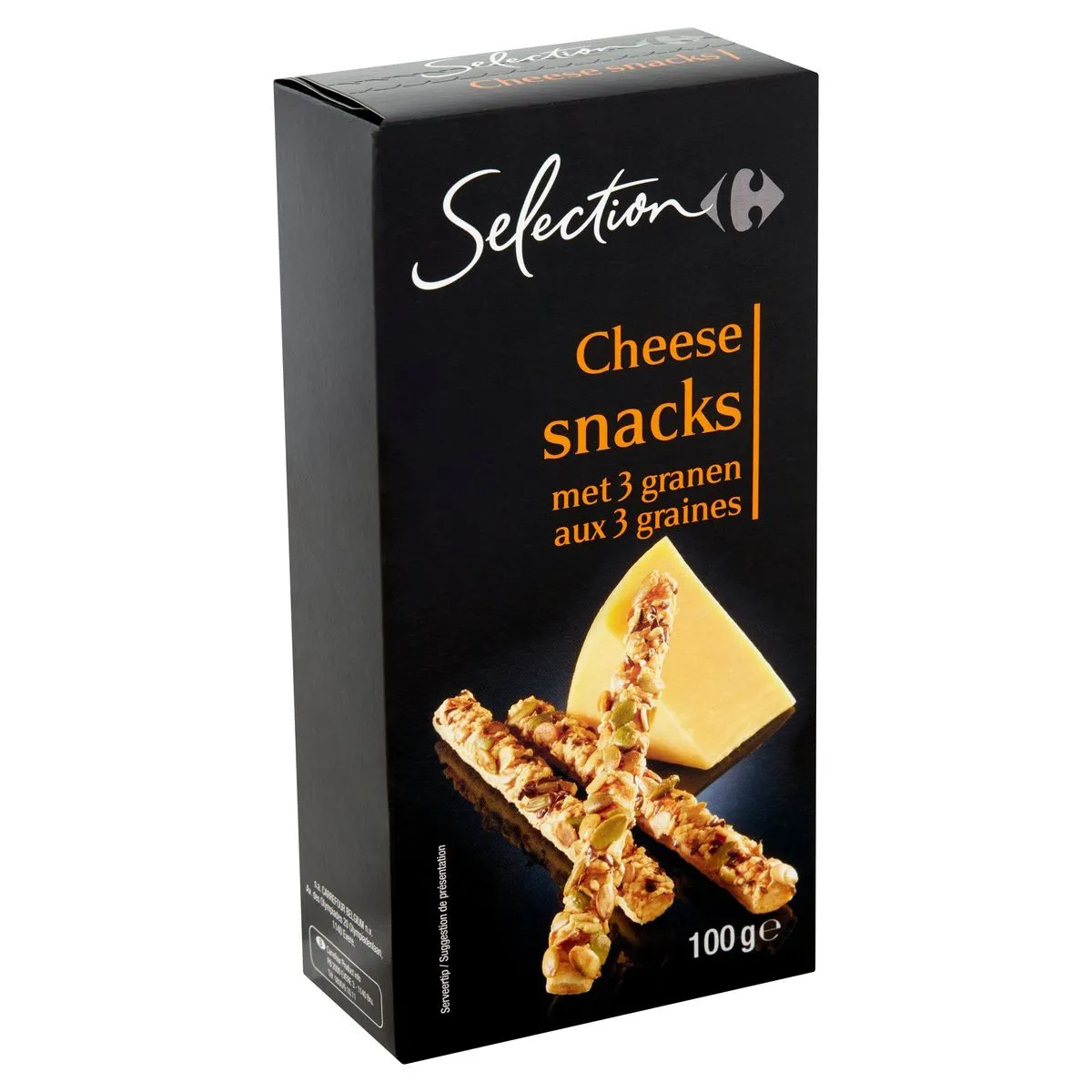 Selection Cheese Snacks Met 3 Granen 100 G Carrefour België