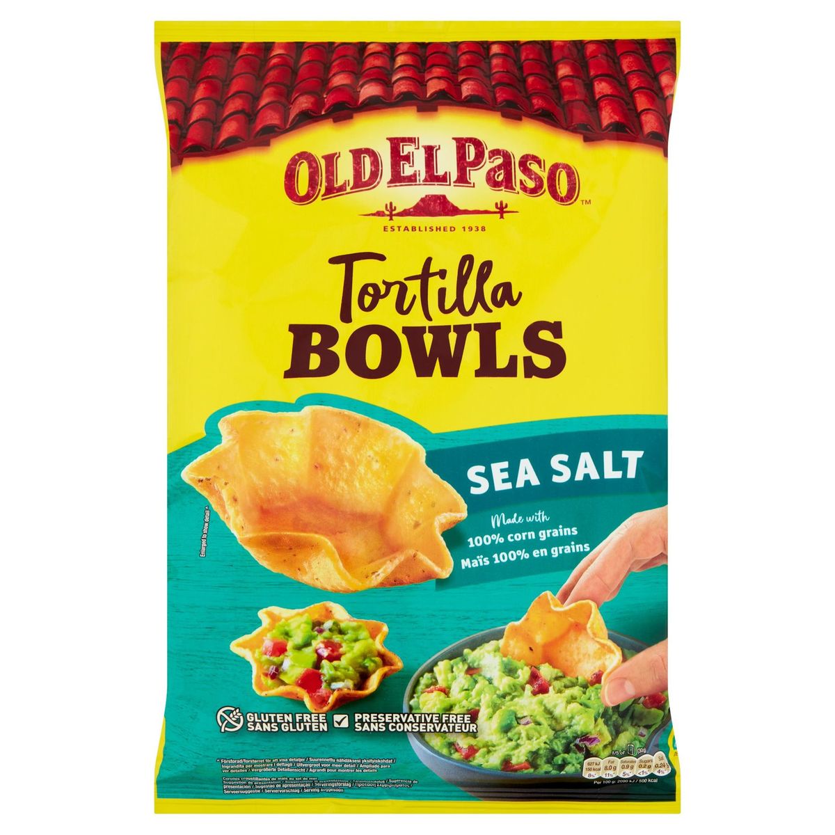 Old El Paso Tortilla Bowls Sea Salt 150 g