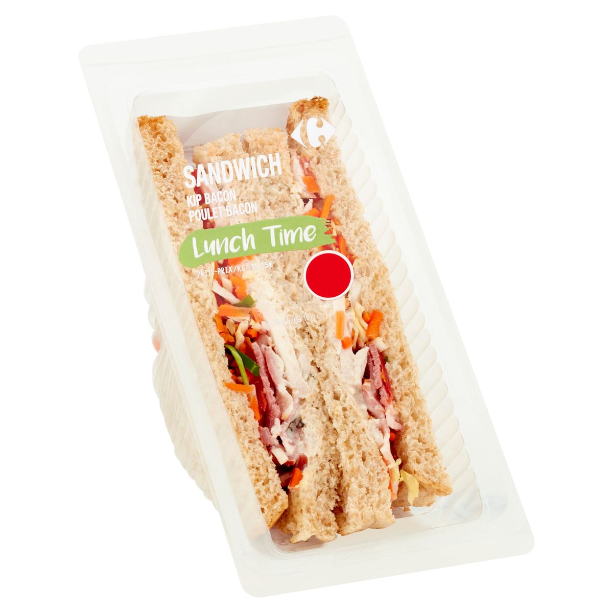 Carrefour Lunch Time Sandwich Poulet Bacon 165 g