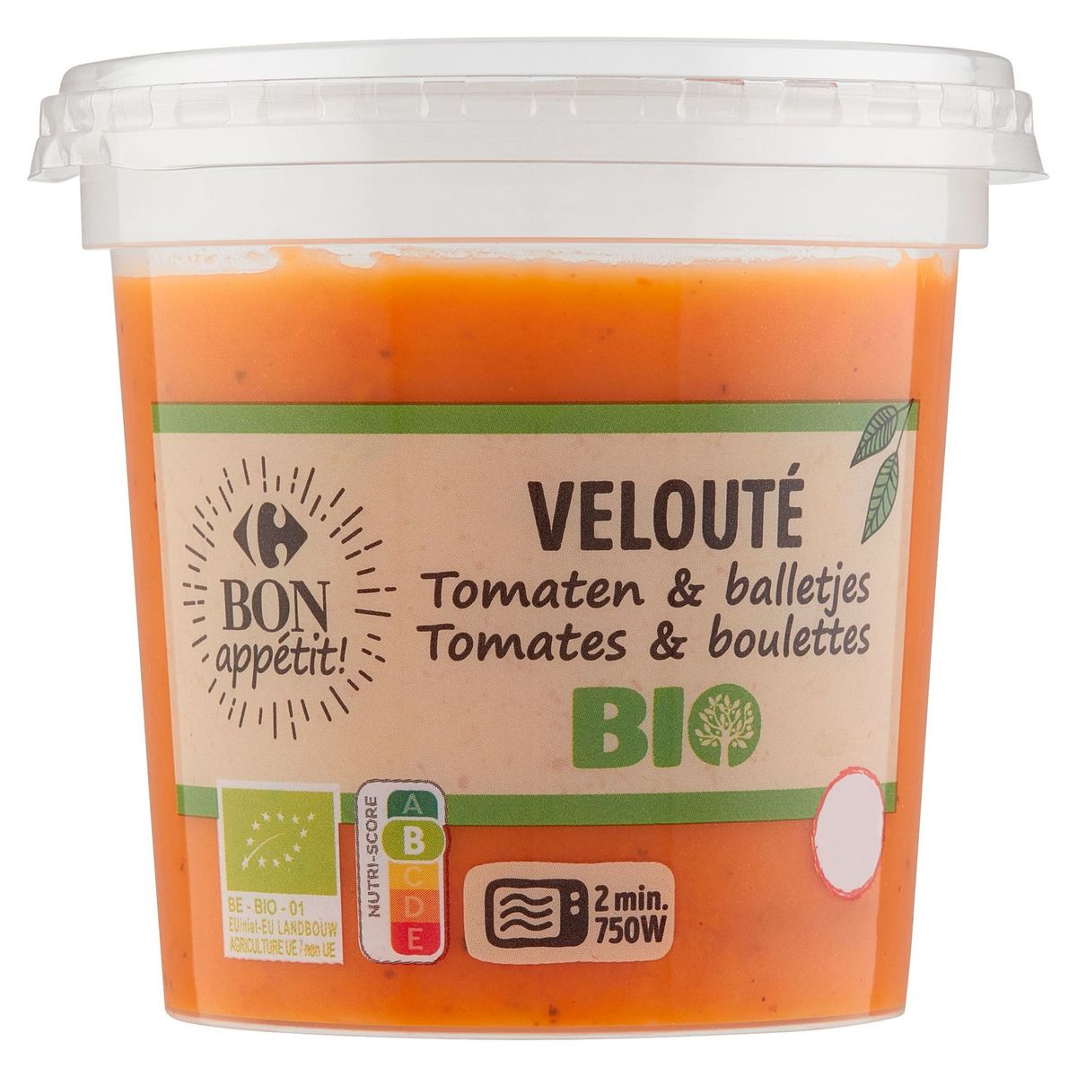 Carrefour Bio Bon Appétit! Velouté Tomates & Boulettes 300 ml