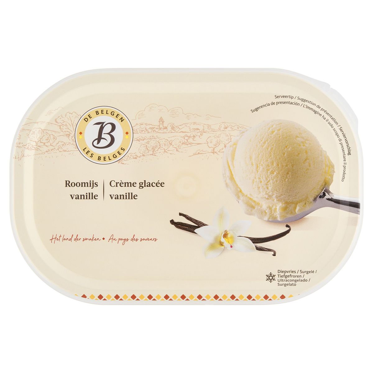 Les Belges Crème Glacée Vanille 500 g