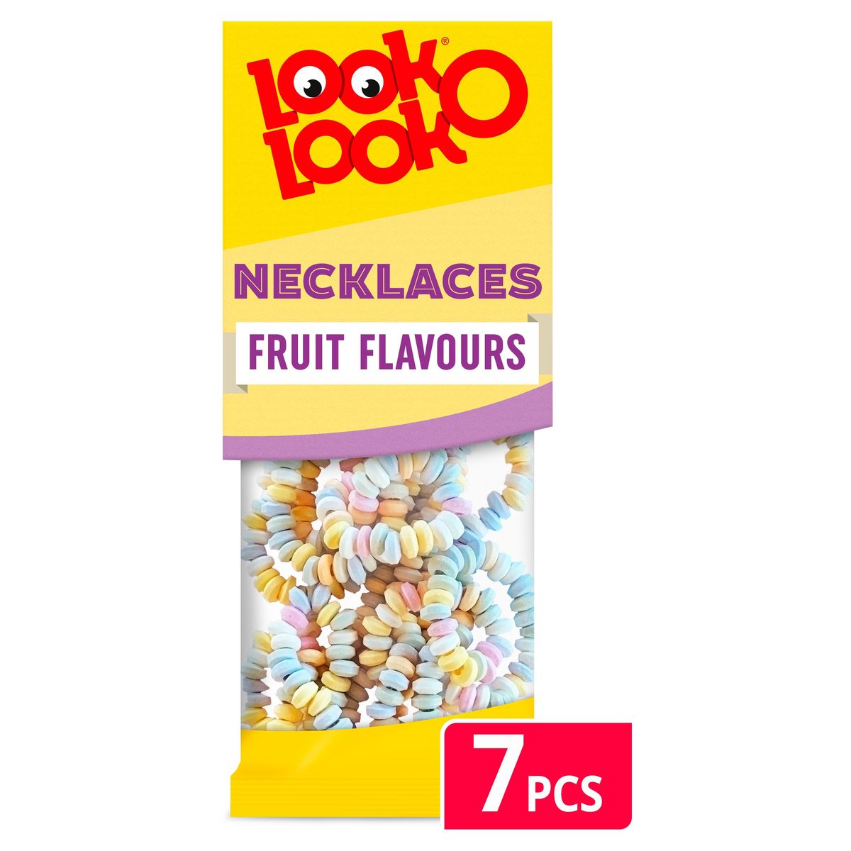 LOOK O LOOK Bonbons en collier goût fruits 155g pas cher 