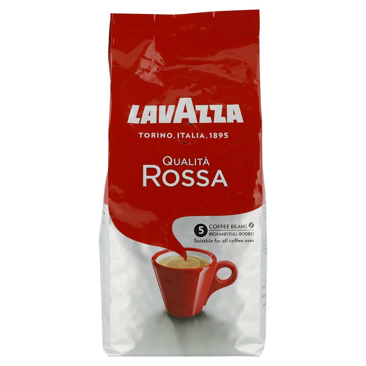 Lavazza Qualita Rossa bonen chocolate intensity 5/10 500g