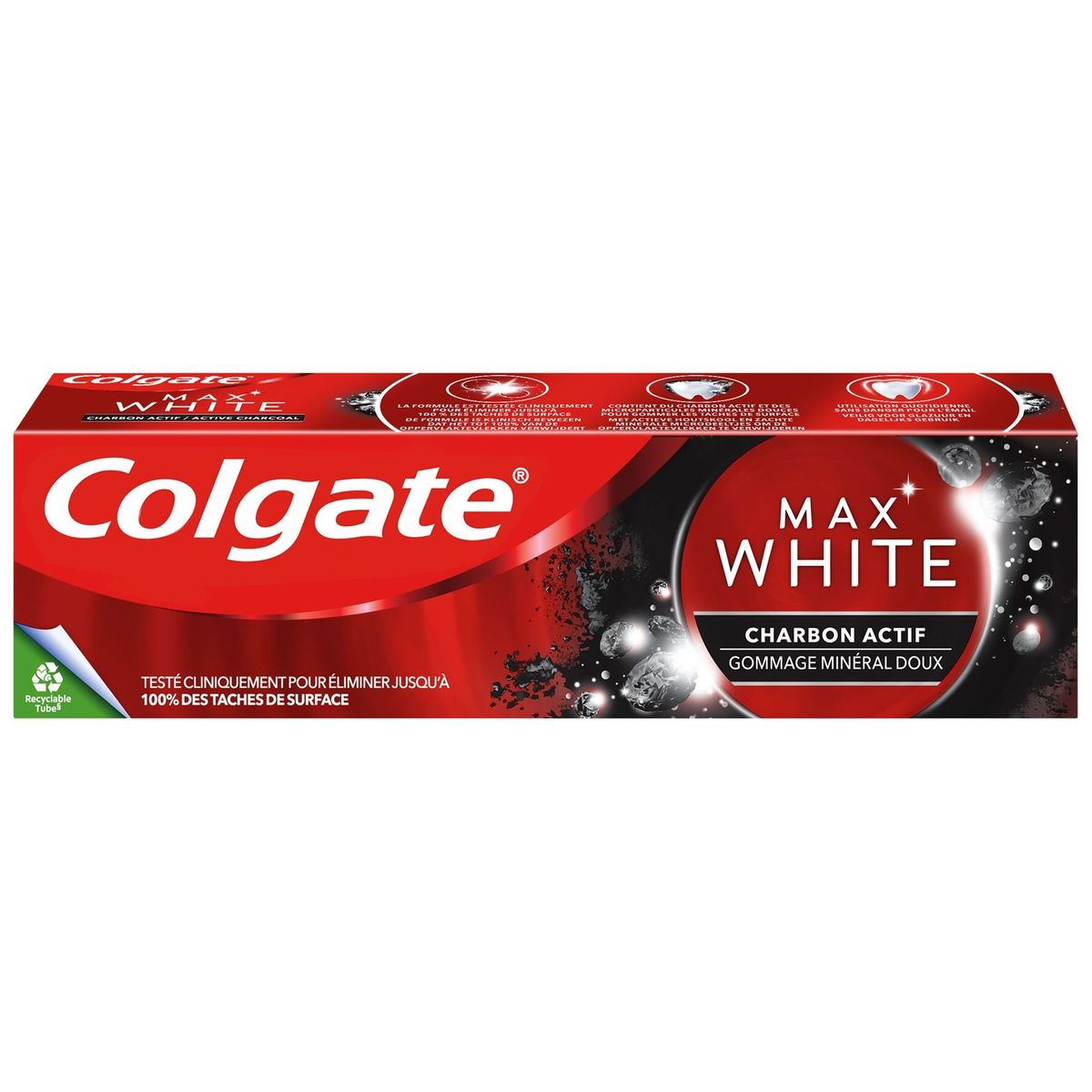 Colgate Max White Active Charcoal tandpasta 75ml