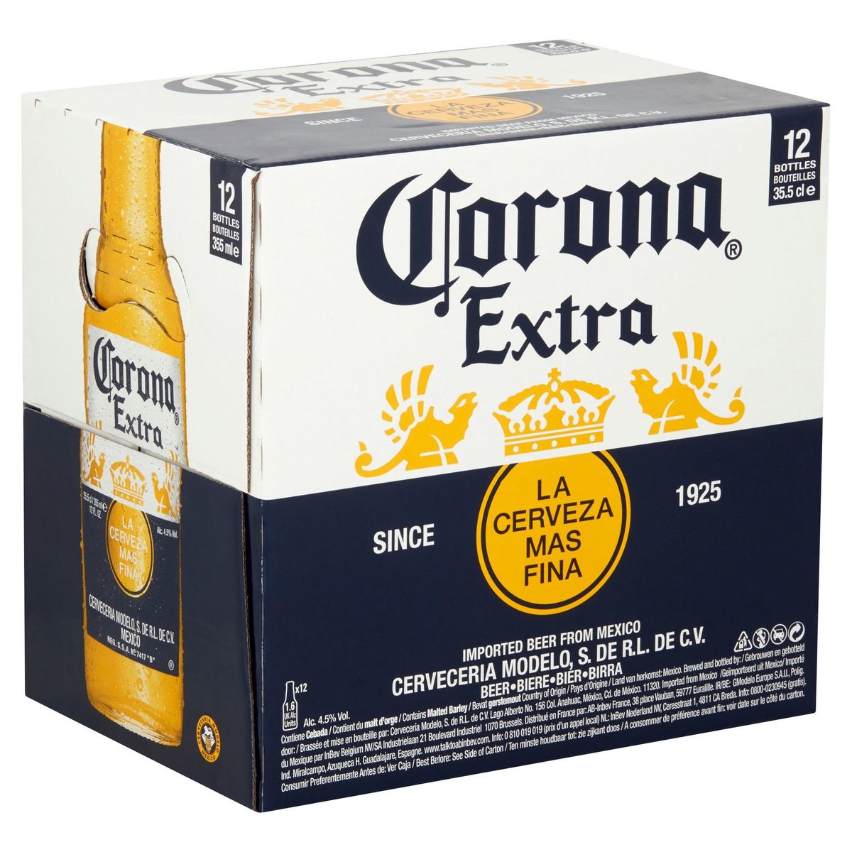 Corona Extra Flessen 12 x 35.5 cl