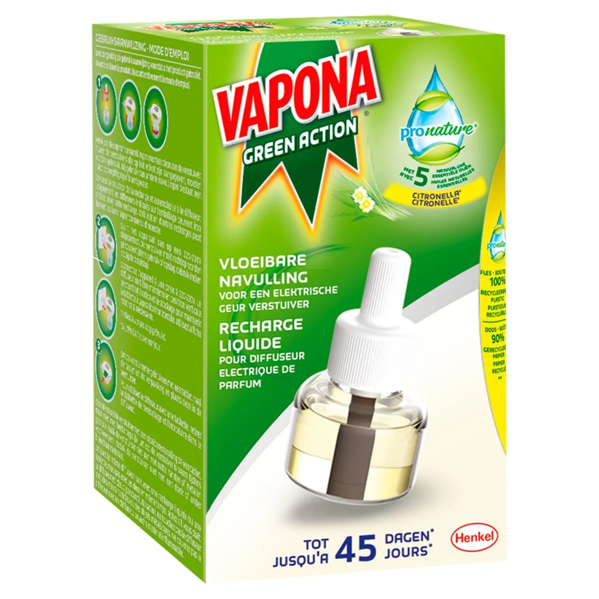 Green Action Vloeibare Navulling Elektrische Verstuiver 22.5 ml ...