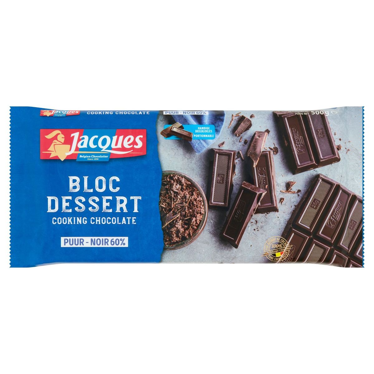 Jacques Bloc Dessert Cooking Chocolate Noir 60 500 g Carrefour Site