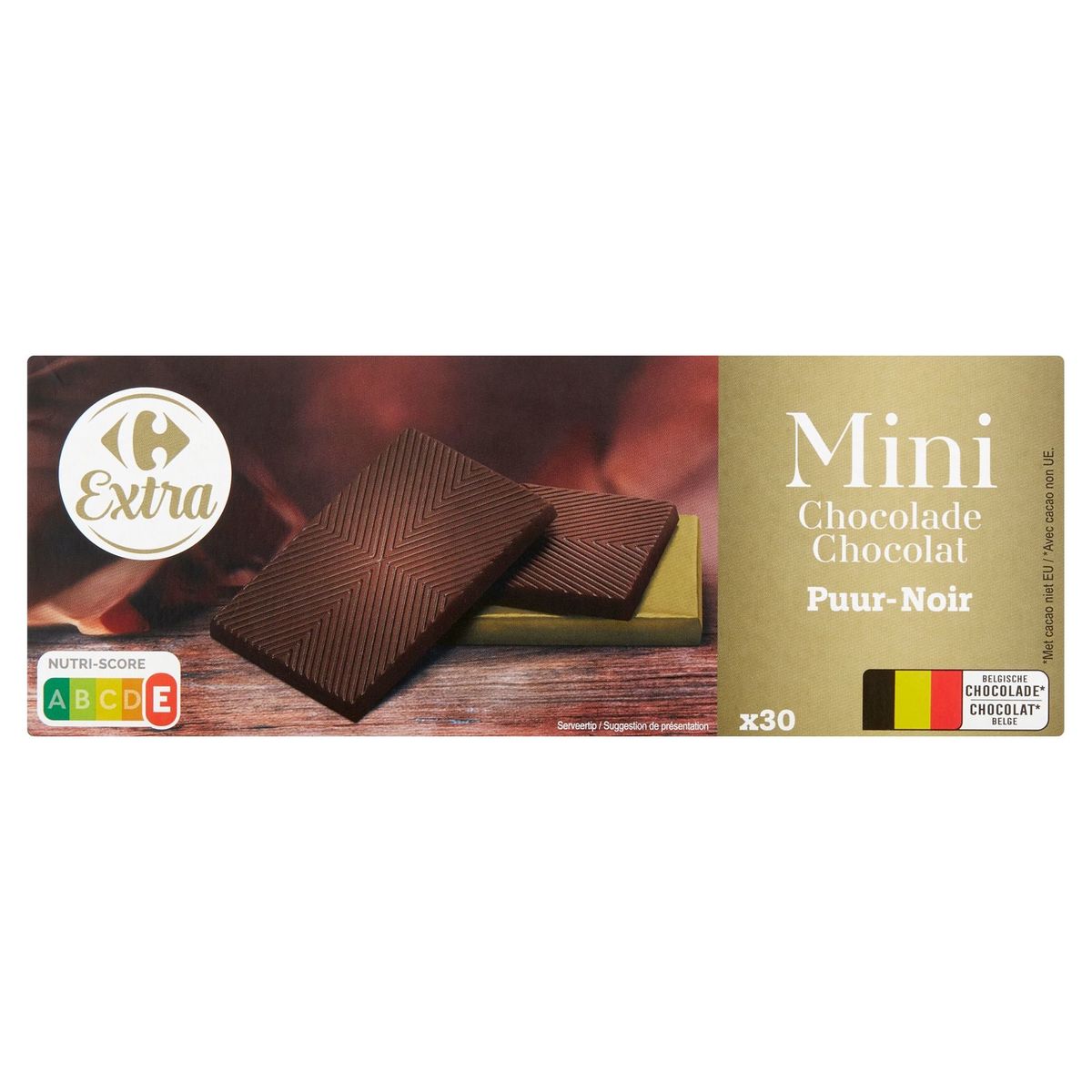 Carrefour Extra Mini Chocolat Noir 30 Pièces 300 g