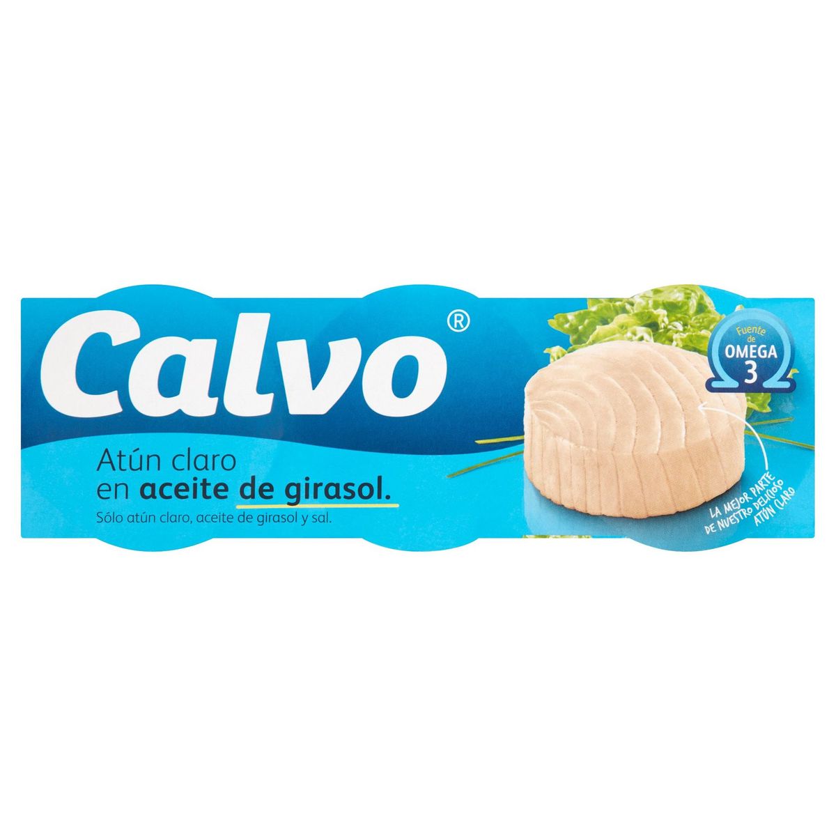 Calvo Atún Claro en Aceite de Girasol 3 x 80 g