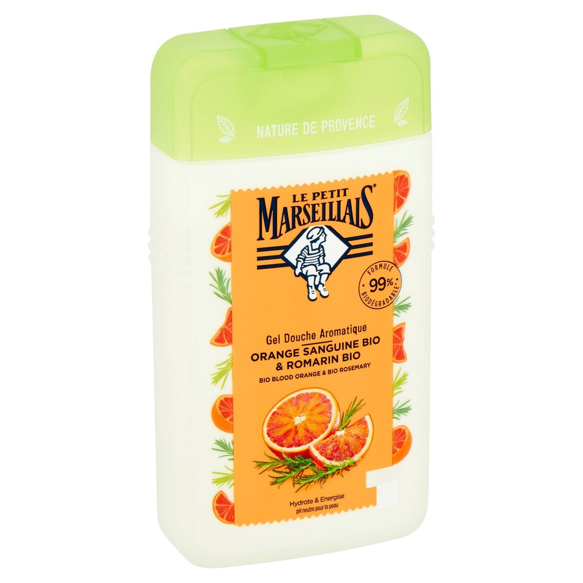 Le Petit Marseillais Gel Douche Aromatique Orange Sanguine Bio & Romarin Bio 250 ml