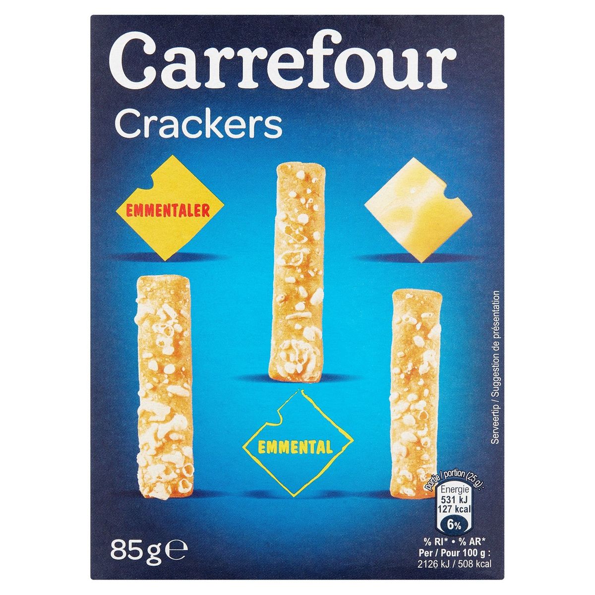 Carrefour Crackers Emmental 85 g