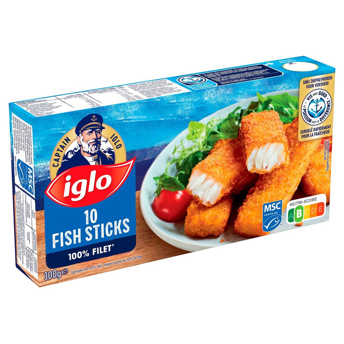 Captain Iglo Fish Sticks 10 Pièces 300 g