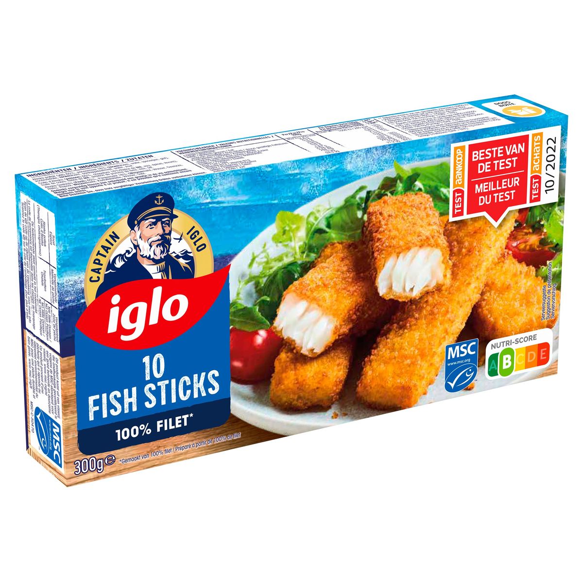 Captain Iglo Fish Sticks x10 Pièces 300g