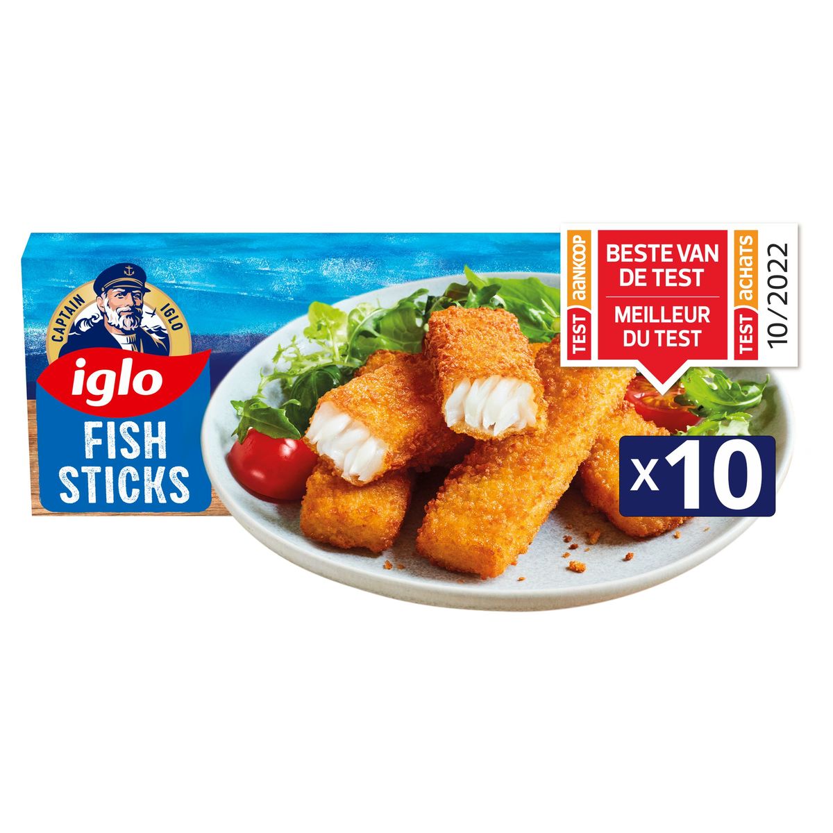 Captain Iglo Fish Sticks x10 Pièces 300g