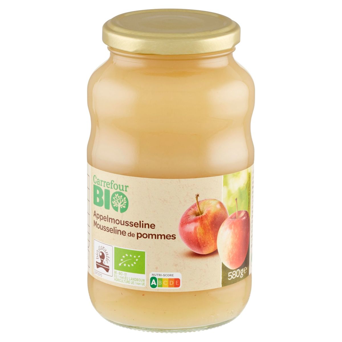 Carrefour Bio Mousseline de Pommes 580 g